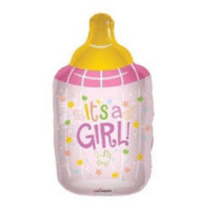 Baby Bottle Girl Foil SuperShape