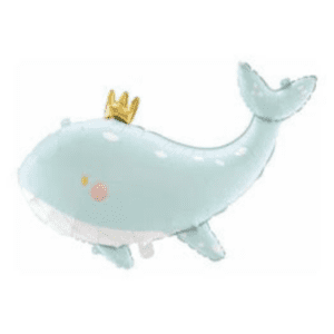 Sky Blue Whale Foil Balloon